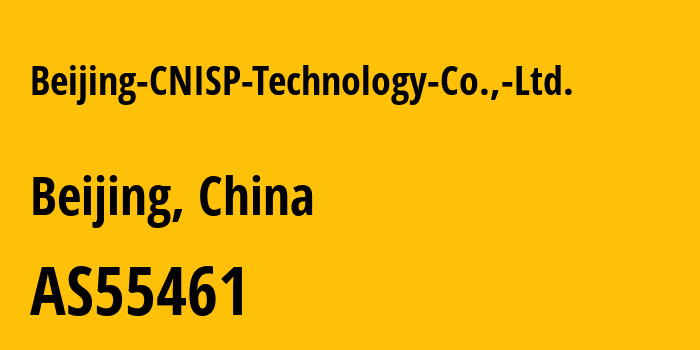 Информация о провайдере Beijing-CNISP-Technology-Co.,-Ltd. AS55461 Beijing Sun Rise Technology CO.,LTD: все IP-адреса, network, все айпи-подсети