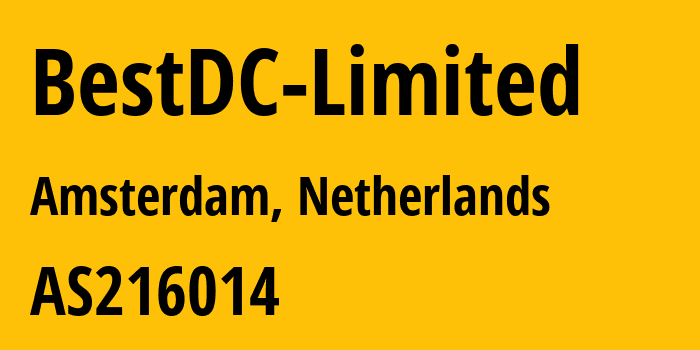 Информация о провайдере BestDC-Limited AS216014 BestDC Limited: все IP-адреса, network, все айпи-подсети