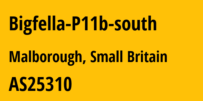 Информация о провайдере Bigfella-P11b-south AS25310 Vodafone Limited: все IP-адреса, network, все айпи-подсети