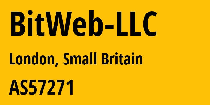 Информация о провайдере BitWeb-LLC AS57271 BitWeb LLC: все IP-адреса, network, все айпи-подсети