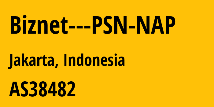 Информация о провайдере Biznet---PSN-NAP AS38482 Biznet ISP: все IP-адреса, network, все айпи-подсети