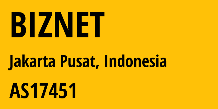 Информация о провайдере BIZNET AS38482 Biznet ISP: все IP-адреса, network, все айпи-подсети