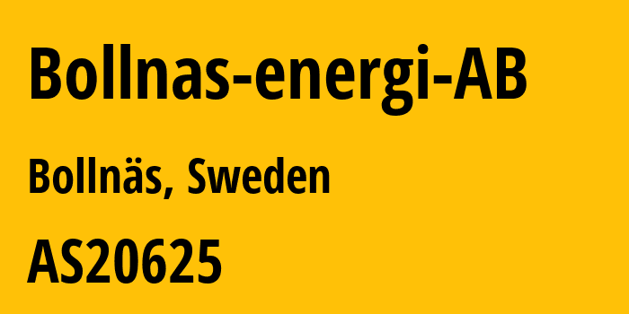 Информация о провайдере Bollnas-energi-AB AS20625 Bollnas energi AB: все IP-адреса, network, все айпи-подсети