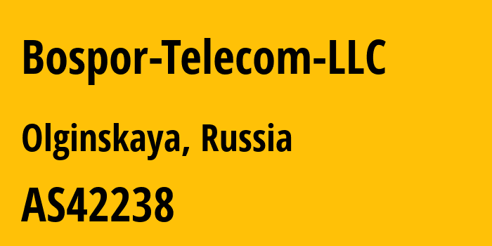 Информация о провайдере Bospor-Telecom-LLC AS42238 Bospor-Telecom LLC: все IP-адреса, network, все айпи-подсети