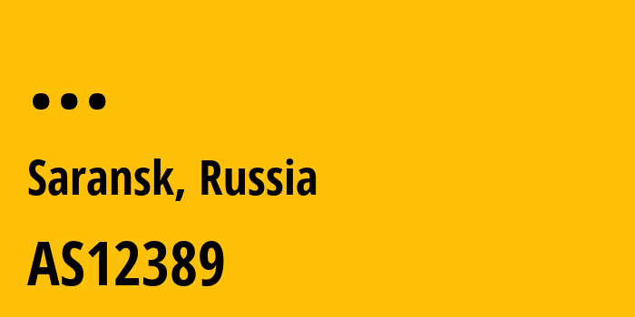 Информация о провайдере Branch-in-Mordovian-Republic-PJSC-Rostelecom AS12389 PJSC Rostelecom: все IP-адреса, network, все айпи-подсети