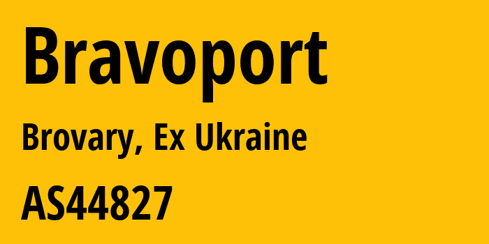 Информация о провайдере Bravoport AS44827 Bravoport Ltd: все IP-адреса, network, все айпи-подсети