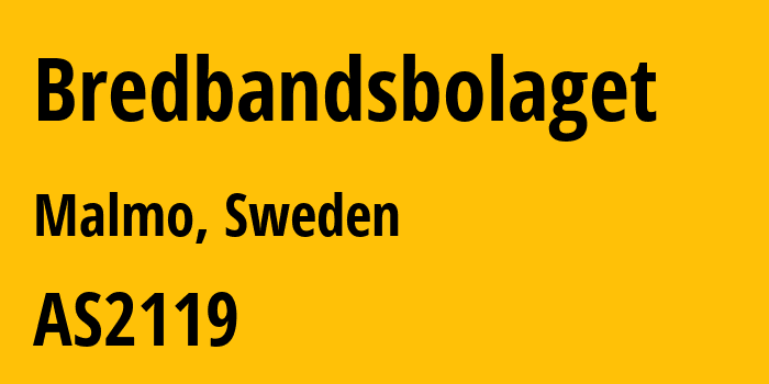 Информация о провайдере Bredbandsbolaget AS8434 Telenor Sverige AB: все IP-адреса, network, все айпи-подсети