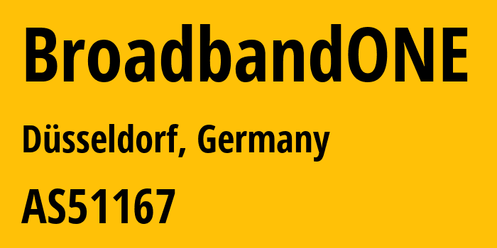 Информация о провайдере BroadbandONE AS51167 Contabo GmbH: все IP-адреса, network, все айпи-подсети