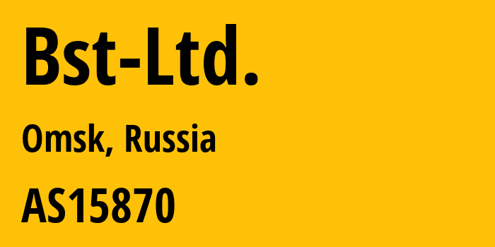 Информация о провайдере Bst-Ltd. AS15870 Bst Ltd.: все IP-адреса, network, все айпи-подсети