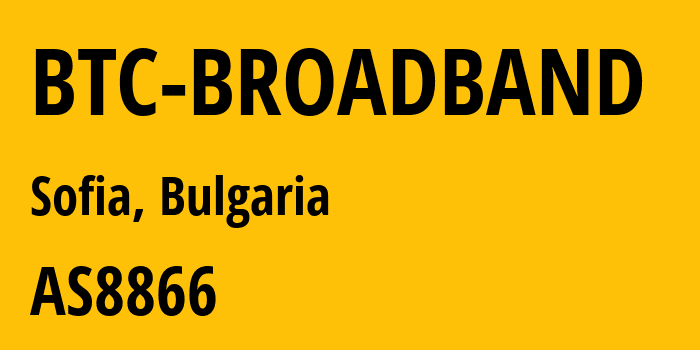 Информация о провайдере BTC-Broadband : все IP-адреса, network, все айпи-подсети