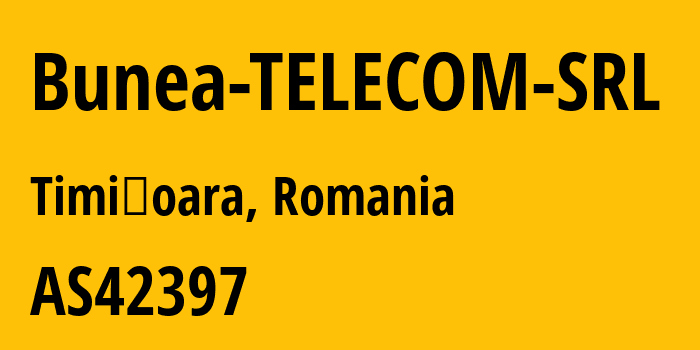 Информация о провайдере Bunea-TELECOM-SRL AS35478 Bunea TELECOM SRL: все IP-адреса, network, все айпи-подсети