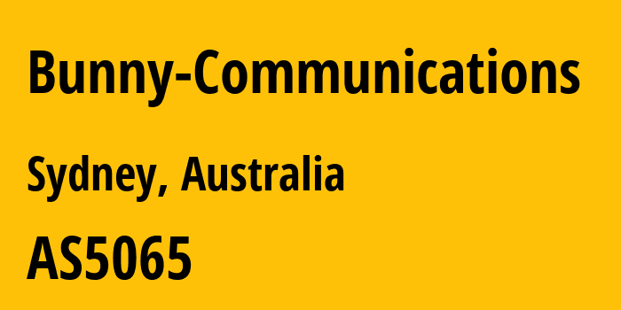 Информация о провайдере Bunny-Communications AS5065 Bunny Communications: все IP-адреса, network, все айпи-подсети