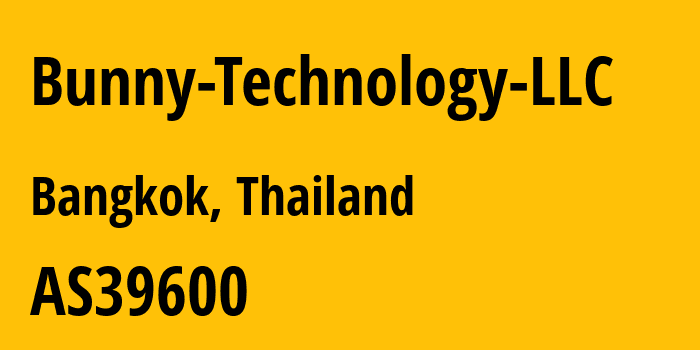 Информация о провайдере Bunny-Technology-LLC AS39600 BUNNY TECHNOLOGY LLC: все IP-адреса, network, все айпи-подсети