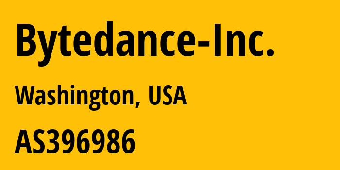 Информация о провайдере Bytedance-Inc. AS396986 Bytedance Inc.: все IP-адреса, network, все айпи-подсети