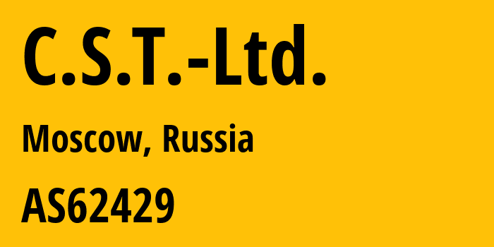 Информация о провайдере C.S.T.-Ltd. AS62429 C.S.T. Ltd.: все IP-адреса, network, все айпи-подсети