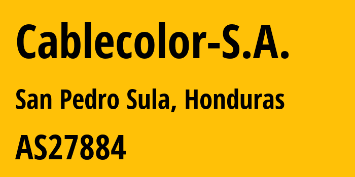 Информация о провайдере Cablecolor-S.A. AS27884 CABLECOLOR S.A.: все IP-адреса, network, все айпи-подсети