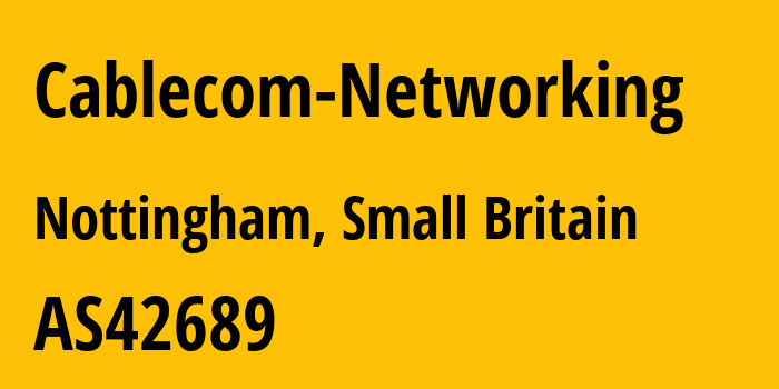 Информация о провайдере Cablecom-Networking AS42689 Glide Student & Residential Limited: все IP-адреса, network, все айпи-подсети