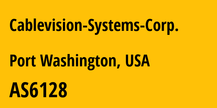 Информация о провайдере Cablevision-Systems-Corp. AS6128 Cablevision Systems Corp.: все IP-адреса, network, все айпи-подсети