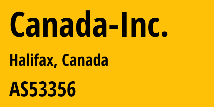 Информация о провайдере Canada-Inc. : все IP-адреса, network, все айпи-подсети