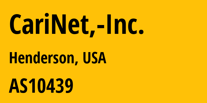 Информация о провайдере CariNet,-Inc. AS10439 CariNet, Inc.: все IP-адреса, network, все айпи-подсети