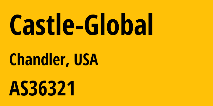 Информация о провайдере Castle-Global AS36321 Castle Global Inc.: все IP-адреса, network, все айпи-подсети