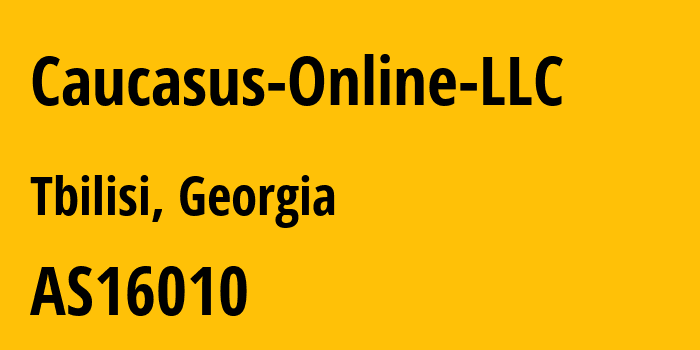 Информация о провайдере Caucasus-Online-LLC AS16010 Magticom Ltd.: все IP-адреса, network, все айпи-подсети