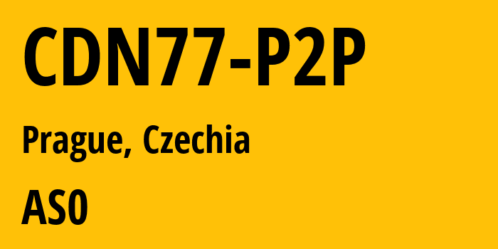 Информация о провайдере CDN77-P2P : все IP-адреса, network, все айпи-подсети