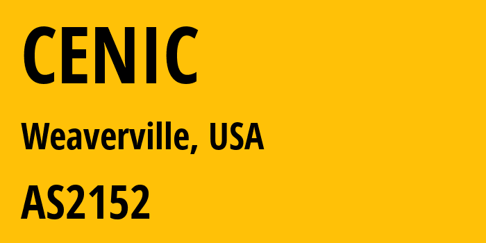 Информация о провайдере CENIC AS2152 CENIC: все IP-адреса, network, все айпи-подсети