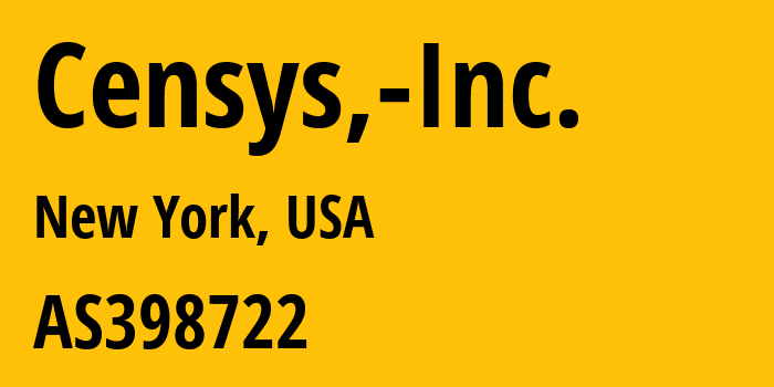 Информация о провайдере Censys,-Inc. AS398324 Censys, Inc.: все IP-адреса, network, все айпи-подсети