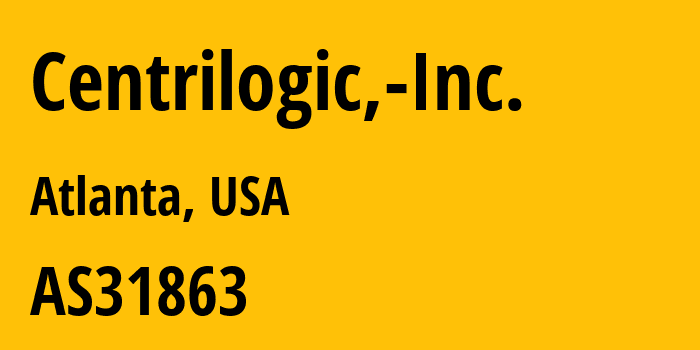 Информация о провайдере Centrilogic,-Inc. AS31863 Centrilogic, Inc.: все IP-адреса, network, все айпи-подсети