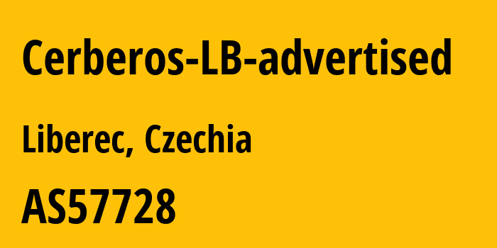 Информация о провайдере Cerberos-LB-advertised AS57728 Telco Infrastructure, s.r.o.: все IP-адреса, network, все айпи-подсети