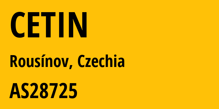 Информация о провайдере CETIN AS28725 CETIN a.s.: все IP-адреса, network, все айпи-подсети