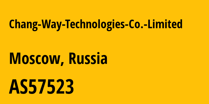 Информация о провайдере Chang-Way-Technologies-Co.-Limited AS207566 Chang Way Technologies Co. Limited: все IP-адреса, network, все айпи-подсети