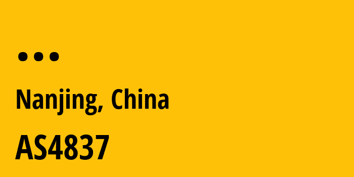 Информация о провайдере China-Unicom-CHINA169-Jiangsu-Province-Network AS4837 CHINA UNICOM China169 Backbone: все IP-адреса, network, все айпи-подсети