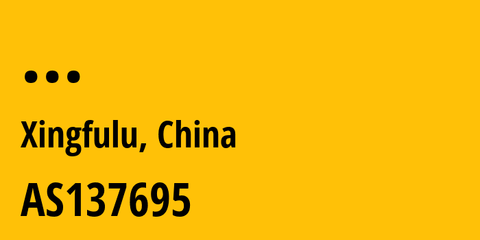 Информация о провайдере CHINATELECOM-Xinjiang-Wulumuqi-MAN-network AS137695 CHINATELECOM Xinjiang Wulumuqi MAN network: все IP-адреса, network, все айпи-подсети