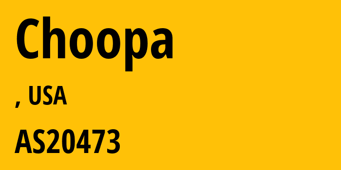 Информация о провайдере Choopa AS20473 The Constant Company, LLC: все IP-адреса, network, все айпи-подсети