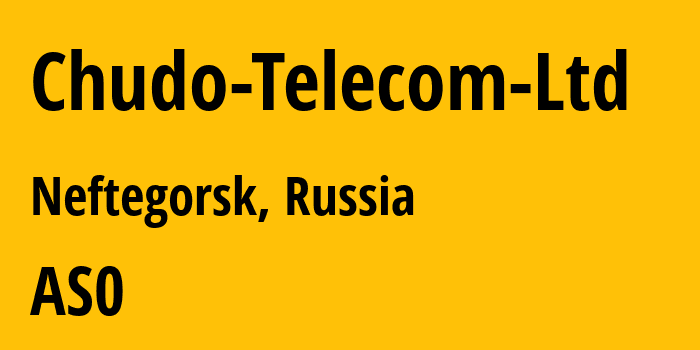 Информация о провайдере Chudo-Telecom-Ltd : все IP-адреса, network, все айпи-подсети