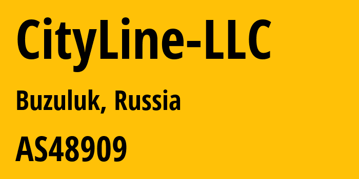 Информация о провайдере CityLine-LLC AS48909 CityLine LLC: все IP-адреса, network, все айпи-подсети