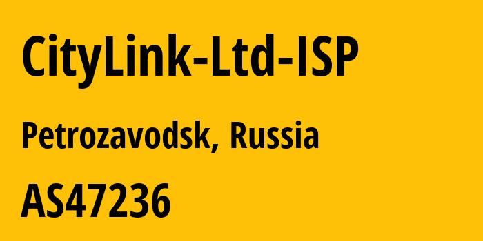 Информация о провайдере CityLink-Ltd-ISP AS47236 CityLink Ltd: все IP-адреса, network, все айпи-подсети