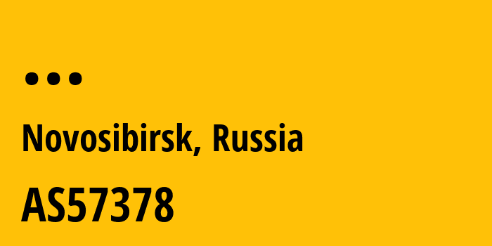 Информация о провайдере CJSC-ER-Telecom-Holding-Novosibirsk-branch AS57378 JSC ER-Telecom Holding: все IP-адреса, network, все айпи-подсети