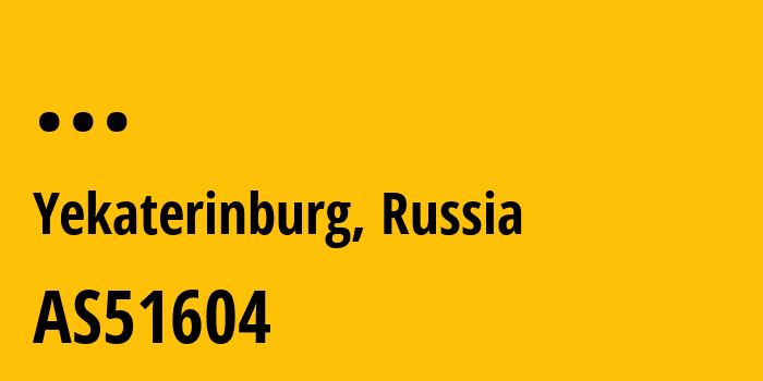 Информация о провайдере CJSC-ER-Telecom-Holding-Yekaterinburg-branch AS51604 JSC ER-Telecom Holding: все IP-адреса, network, все айпи-подсети