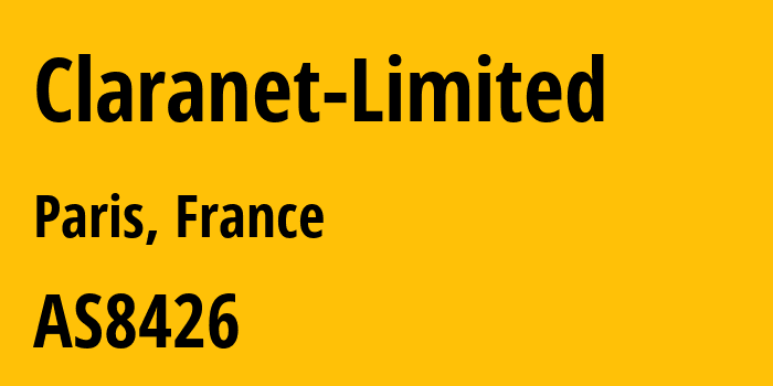 Информация о провайдере Claranet-Limited AS8426 Claranet Limited: все IP-адреса, network, все айпи-подсети