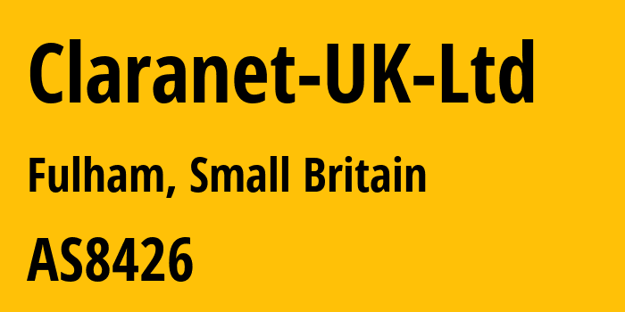 Информация о провайдере Claranet-UK-Ltd AS8426 Claranet Limited: все IP-адреса, network, все айпи-подсети