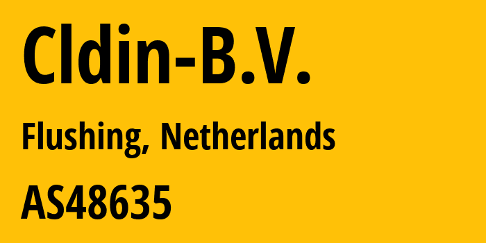 Информация о провайдере Cldin-B.V. AS48635 CLDIN B.V.: все IP-адреса, network, все айпи-подсети