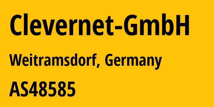 Информация о провайдере Clevernet-GmbH AS48585 Clevernet GmbH: все IP-адреса, network, все айпи-подсети