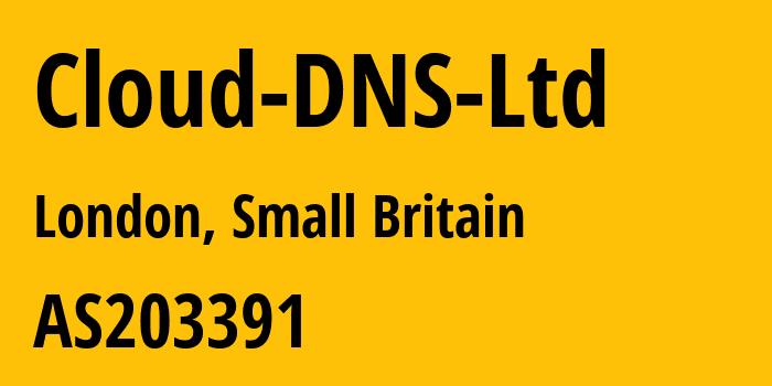 Информация о провайдере Cloud-DNS-Ltd AS203391 Cloud DNS Ltd: все IP-адреса, network, все айпи-подсети