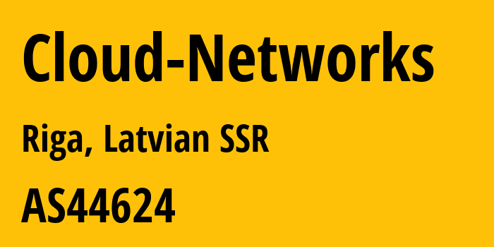 Информация о провайдере Cloud-Networks AS44624 SIA RD Consult: все IP-адреса, network, все айпи-подсети