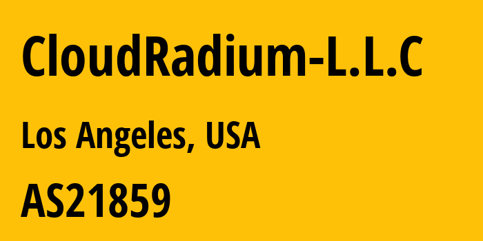 Информация о провайдере CloudRadium-L.L.C AS21859 Zenlayer Inc: все IP-адреса, network, все айпи-подсети