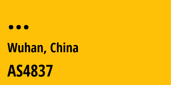 Информация о провайдере CNC-Group-CHINA169-Hubei-Province-Network AS4837 CHINA UNICOM China169 Backbone: все IP-адреса, network, все айпи-подсети