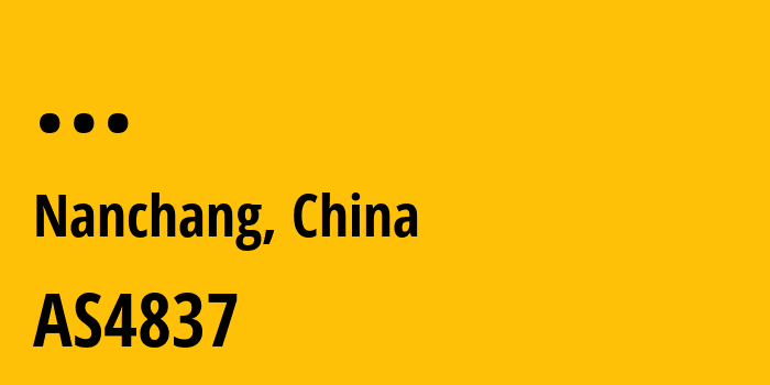 Информация о провайдере CNC-Group-CHINA169-Jiangxi-Province-Network AS4837 CHINA UNICOM China169 Backbone: все IP-адреса, network, все айпи-подсети